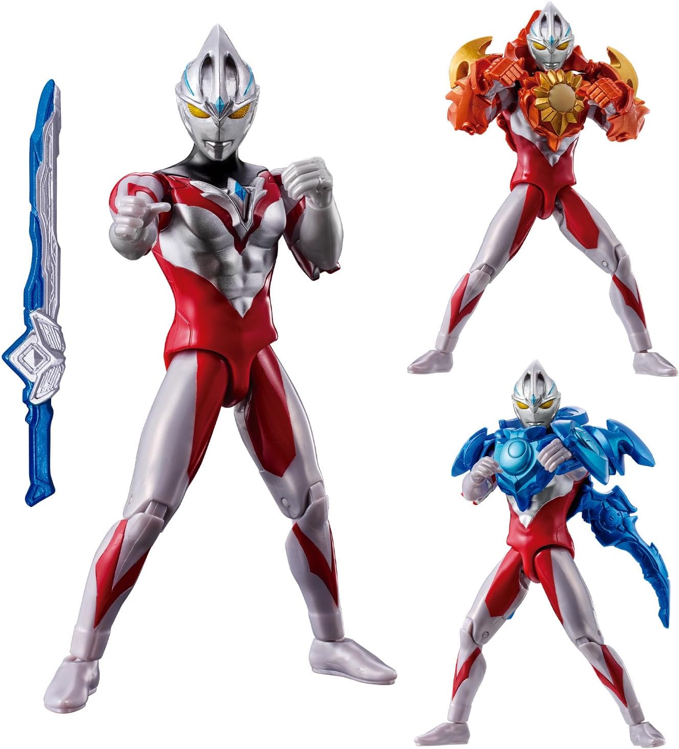 ウルトラアクションフィギュア『ウルトラマンアーク ソリス&ルーナアーマーセット』可動フィギュア【バンダイ】