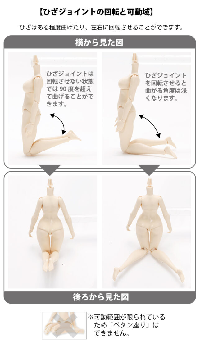 『AZONE Q’z BODY M／Gバスト（ホワイト）』1/6 ドール素体-007