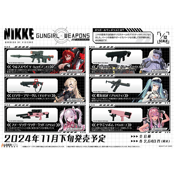 メガニケ】1/12『勝利の女神：NIKKE GUNGIRL WEAPONS』プラモデル