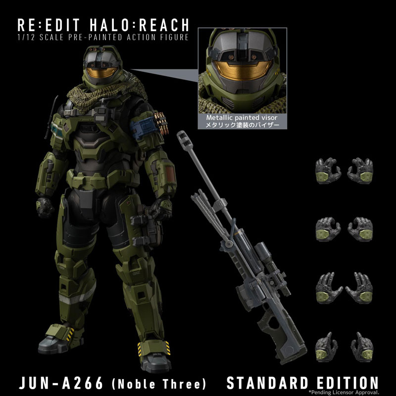 RE：EDIT『JUN-A266（Noble Three）／ジュン A266 ノーブル・スリー』Halo:Reach 1/12 可動フィギュア-010
