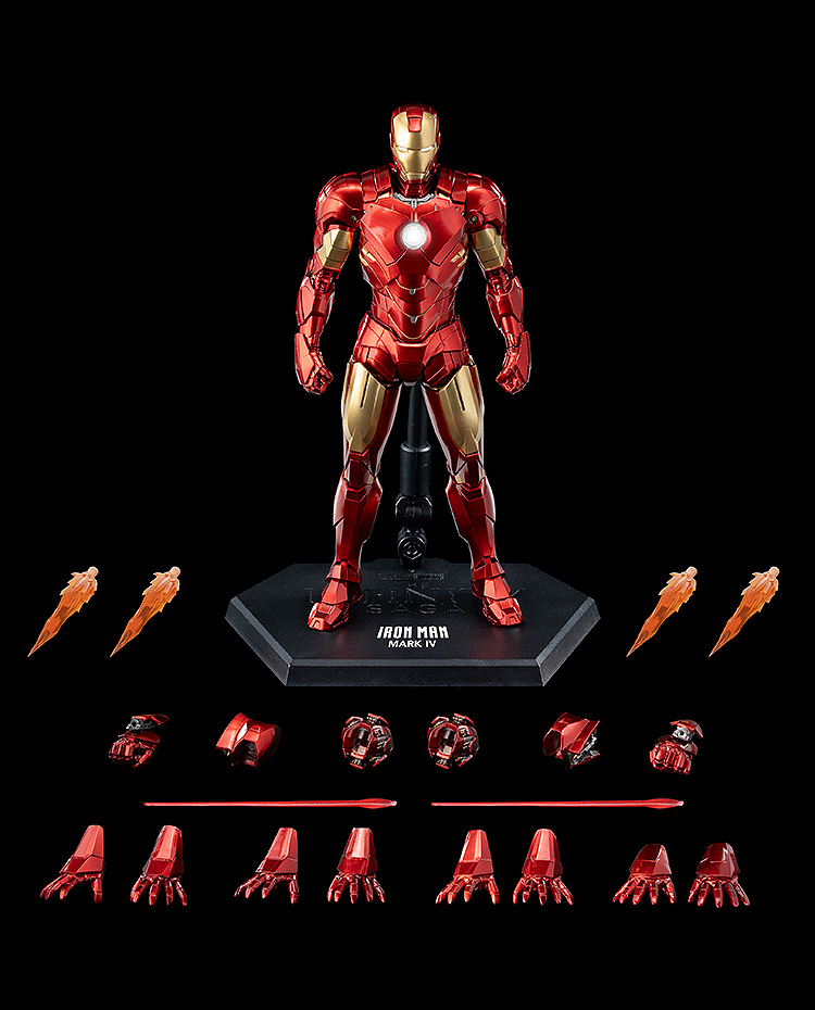 マーベル・スタジオ：インフィニティ・サーガ DLX『アイアンマン・マーク4（Iron Man Mark 4）』The Infinity Saga 1/12 可動フィギュア-010