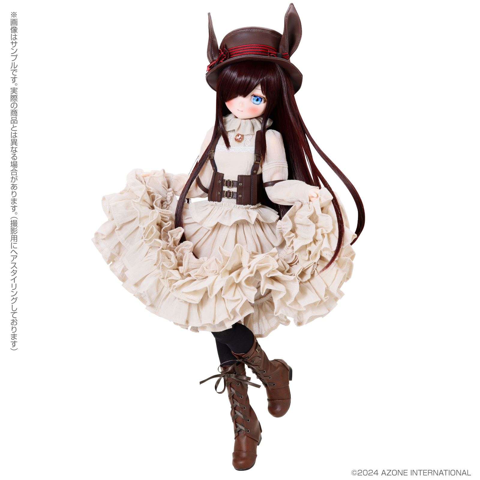 【限定販売】Iris Collect petit『いお／Bunnies tea partyコーデset ～Cassis chocolate ver.～ （アゾンダイレクトストア限定販売）』1/3 完成品ドール-002