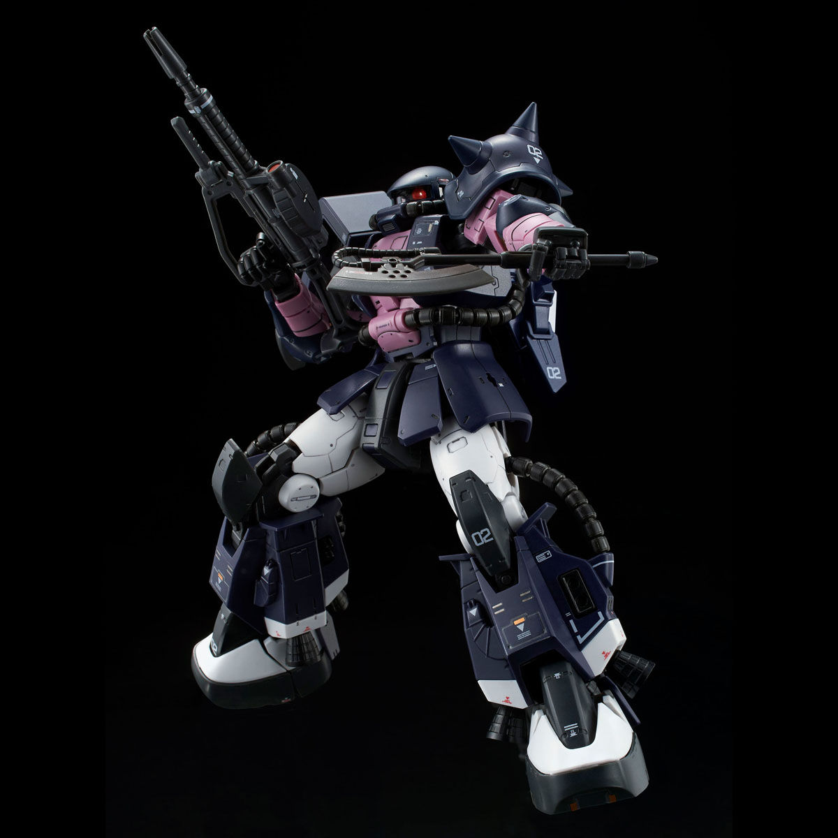 【限定販売】【再販】RG 1/144『黒い三連星専用ザクII』プラモデル-005