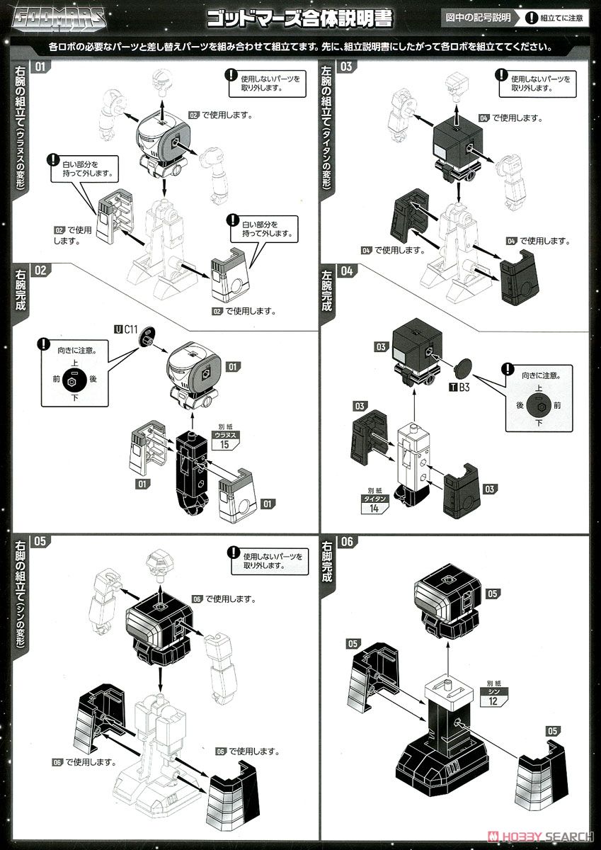 【再販】MODEROID『六神合体ゴッドマーズ』プラモデル-027