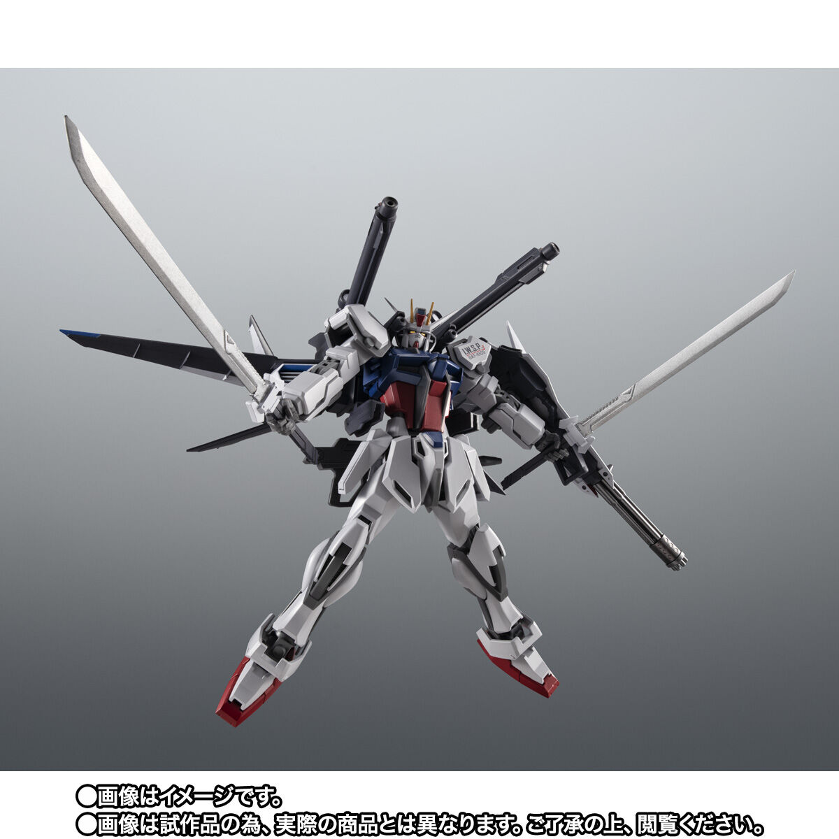 【限定販売】ROBOT魂〈SIDE MS〉『GAT-X105 ストライクガンダム（再生機）＋I.W.S.P. ver. A.N.I.M.E.』可動フィギュア-005