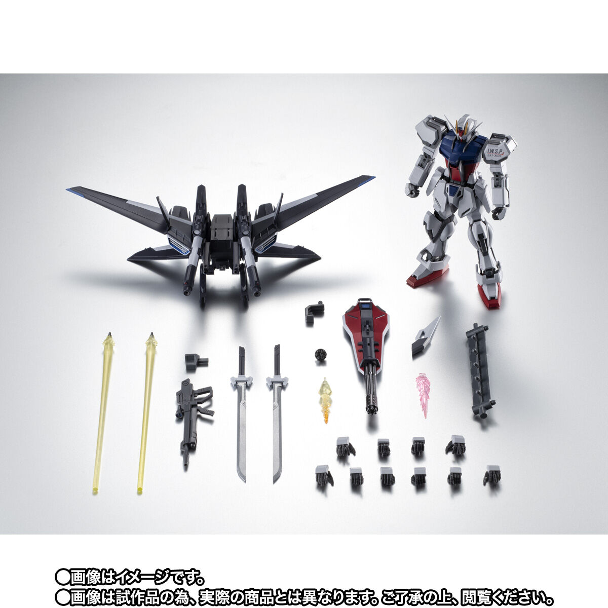 【限定販売】ROBOT魂〈SIDE MS〉『GAT-X105 ストライクガンダム（再生機）＋I.W.S.P. ver. A.N.I.M.E.』可動フィギュア-010