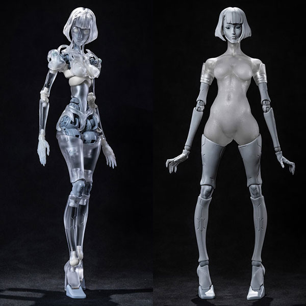 1/12『GK01FEC1 AI代理人 仕女型C1 透明Ver.』可動フィギュア素体【骨