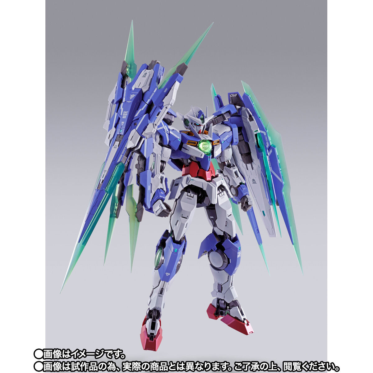 【開催記念商品／事後CTM抽選】METAL BUILD『ダブルオークアンタ フルセイバー』機動戦士ガンダム00V戦記 可動フィギュア-002