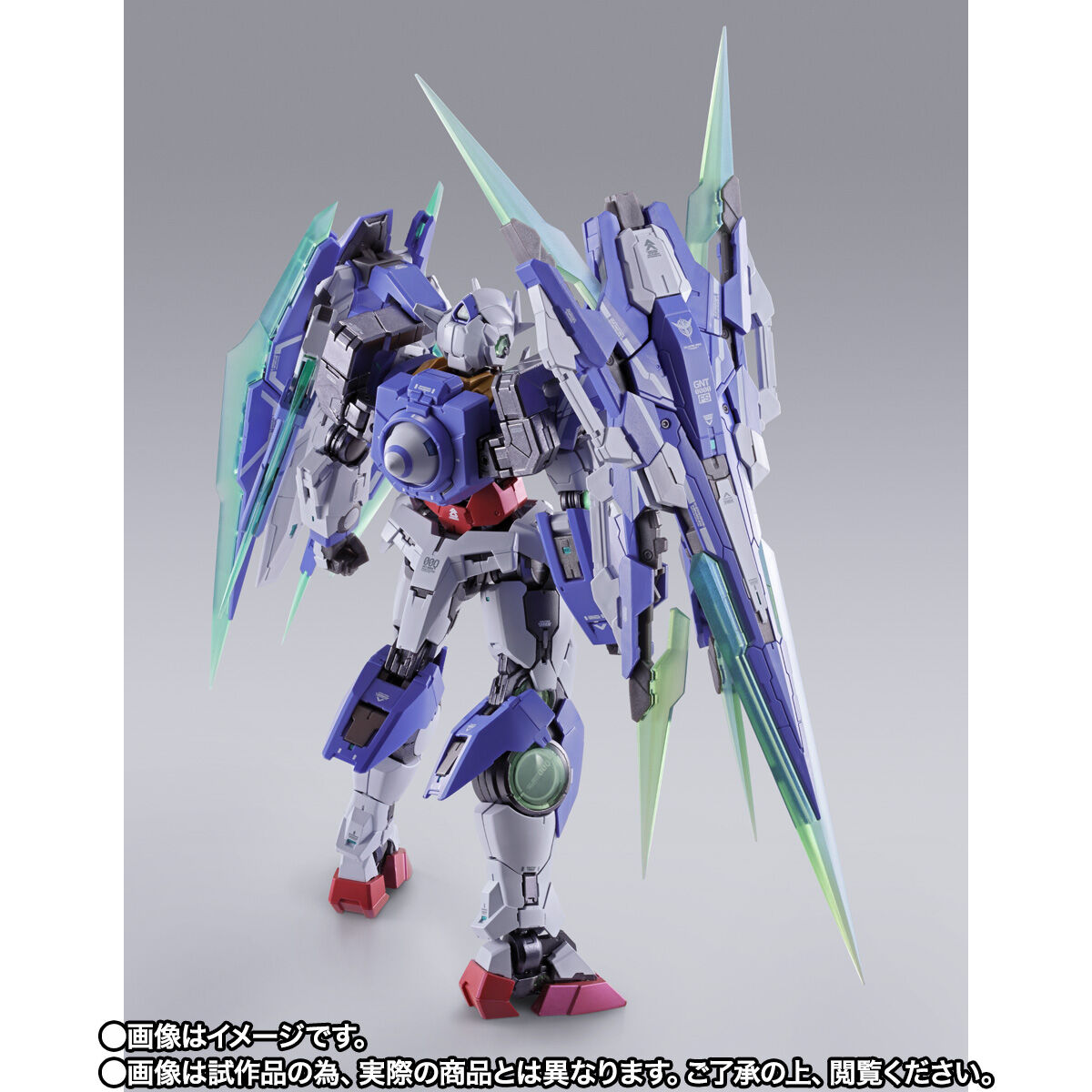 【開催記念商品／事後CTM抽選】METAL BUILD『ダブルオークアンタ フルセイバー』機動戦士ガンダム00V戦記 可動フィギュア-003