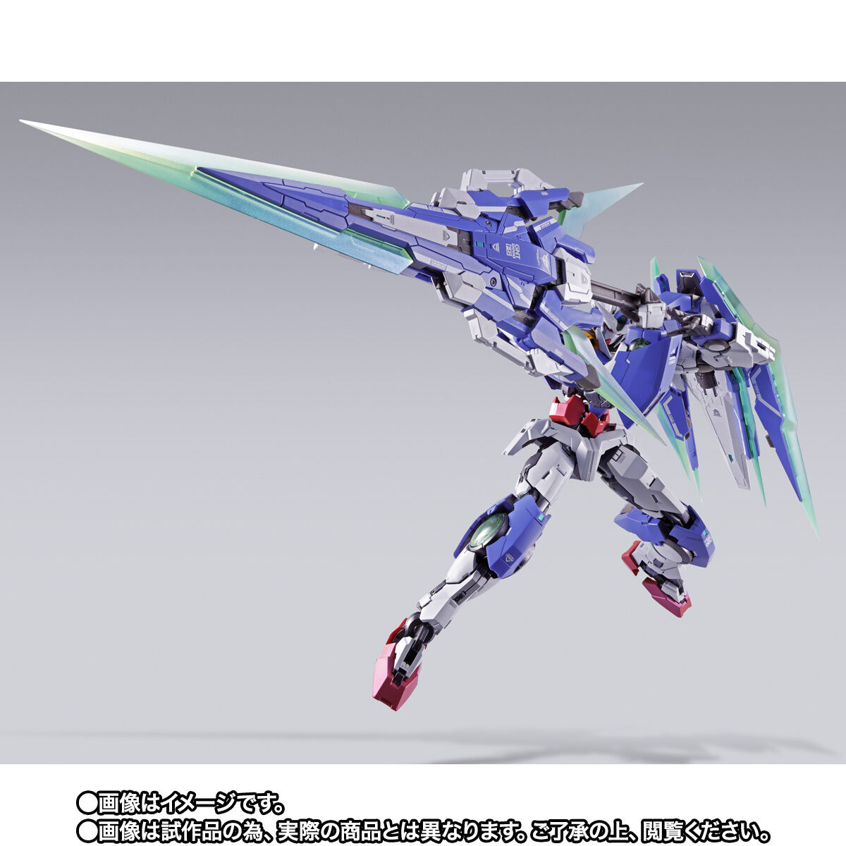 【開催記念商品／事後CTM抽選】METAL BUILD『ダブルオークアンタ フルセイバー』機動戦士ガンダム00V戦記 可動フィギュア-004