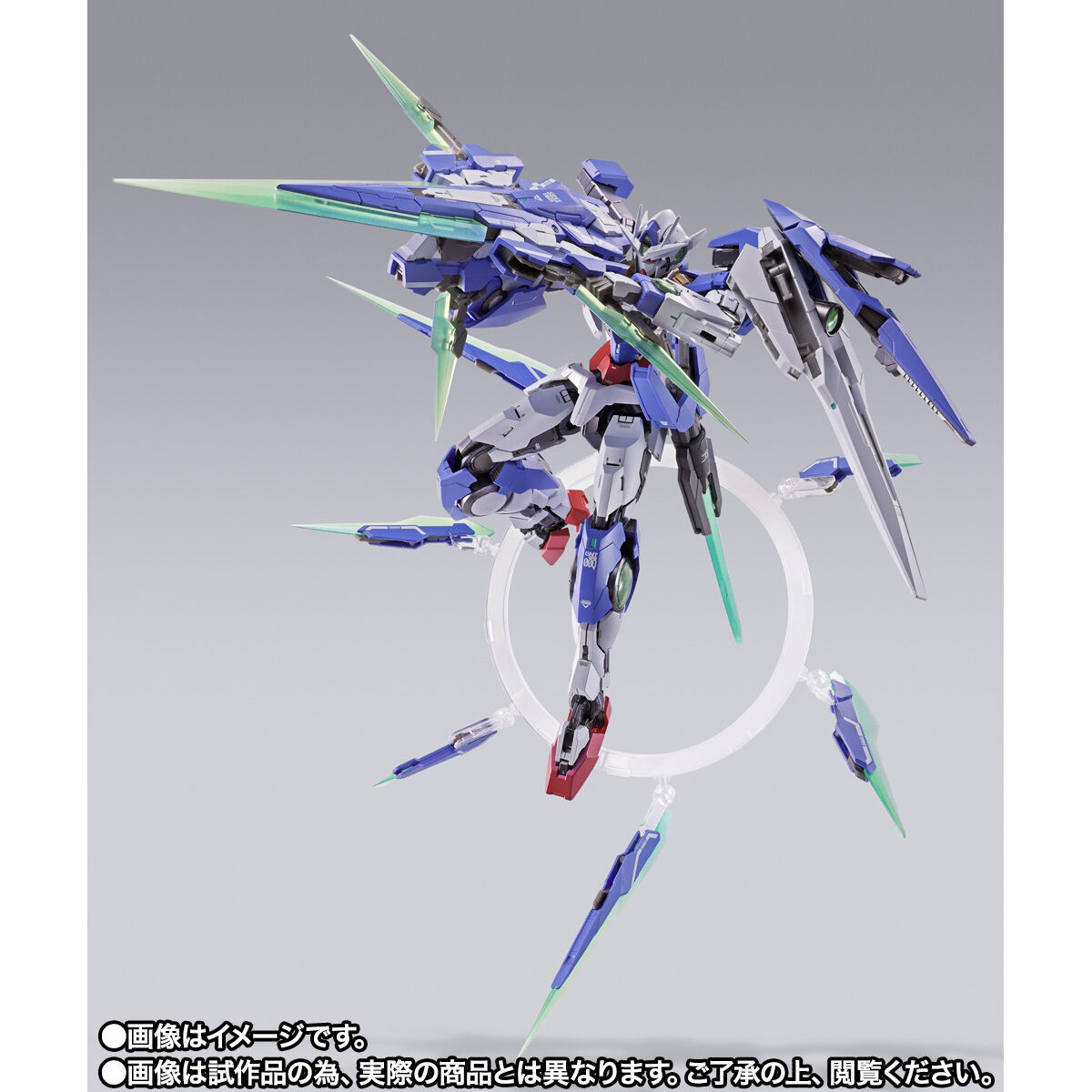 【開催記念商品／事後CTM抽選】METAL BUILD『ダブルオークアンタ フルセイバー』機動戦士ガンダム00V戦記 可動フィギュア-006