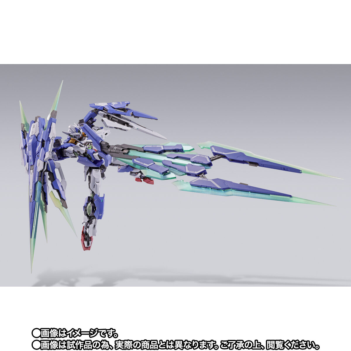 【開催記念商品／事後CTM抽選】METAL BUILD『ダブルオークアンタ フルセイバー』機動戦士ガンダム00V戦記 可動フィギュア-007