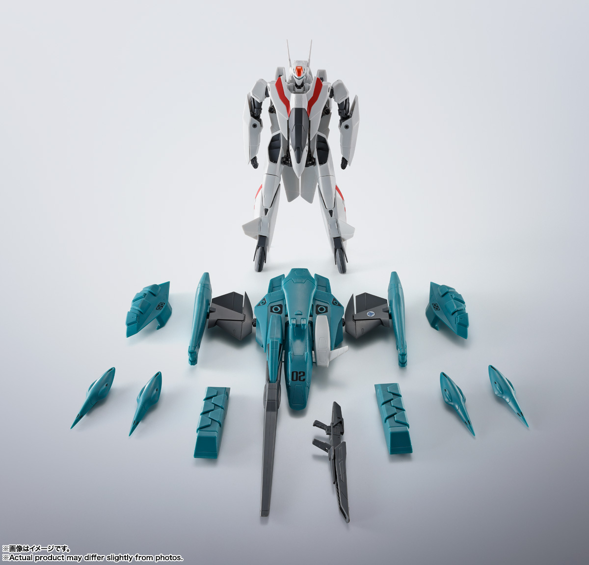 HI-METAL R『VF-2SS バルキリーⅡ＋SAP（シルビー・ジーナ機）-Lovers Again-』超時空要塞マクロスII 可変可動フィギュア-003