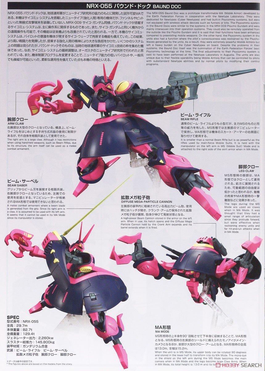 【再販】HGUC 1/144『バウンド・ドック』機動戦士Zガンダム プラモデル-023