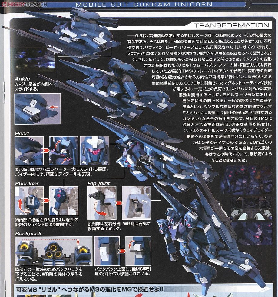 【再販】MG 1/100『RGZ-95 リゼル』機動戦士ガンダムUC プラモデル-012