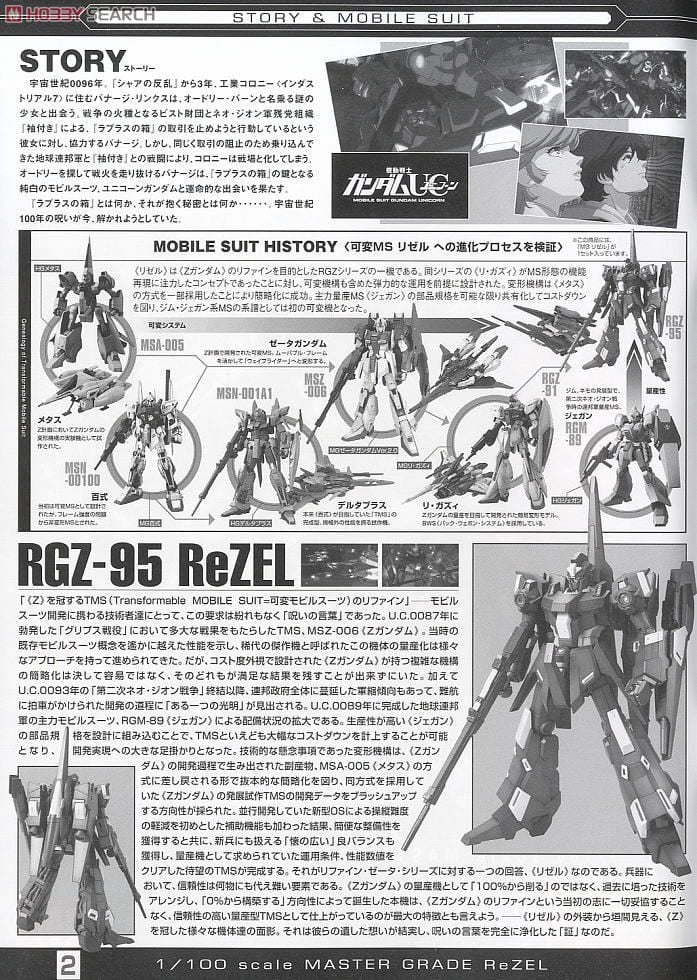 【再販】MG 1/100『RGZ-95 リゼル』機動戦士ガンダムUC プラモデル-013