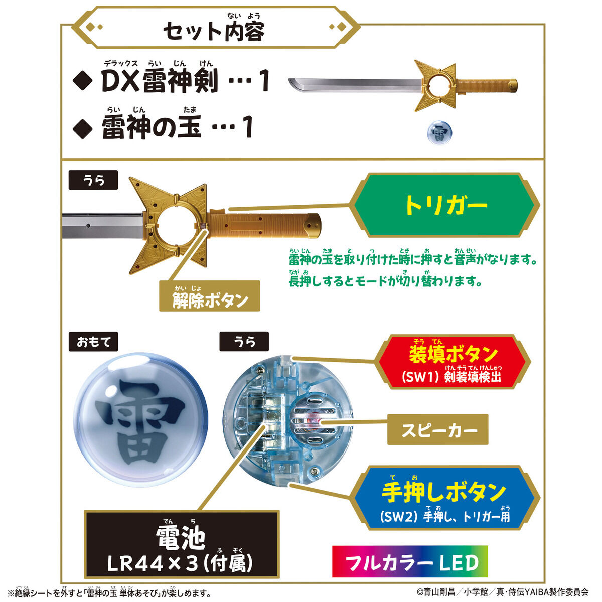 真・侍伝YAIBA『DX雷神剣＆雷神の玉』変身なりきり-009