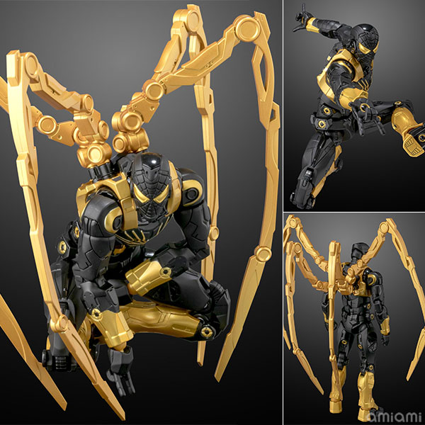 ファイティングアーマー『アイアン・スパイダー（ONYX STEALTH TECH Ver.）』可動フィギュア