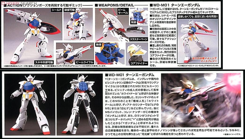 【限定販売】【再販】HG 1/144『ターンエーガンダム』∀ガンダム プラモデル-015
