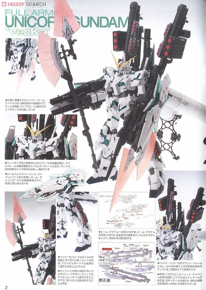 【再販】MG 1/100『RX-0 フルアーマーユニコーンガンダムVer.Ka』機動戦士ガンダムUC プラモデル-019