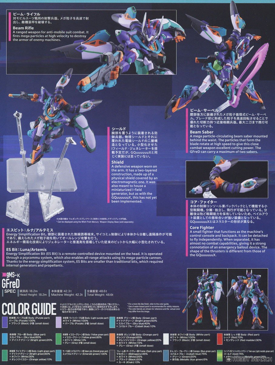 【再販】HG 1/144『GFreD（ジフレド）』機動戦士Gundam GQuuuuuuX プラモデル-022