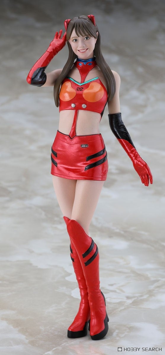 12リアルフィギュアコレクション『“エヴァンゲリオンレーシング” 松田彩花/式波・アスカ・ラングレー』1/12 レジン製キット-001