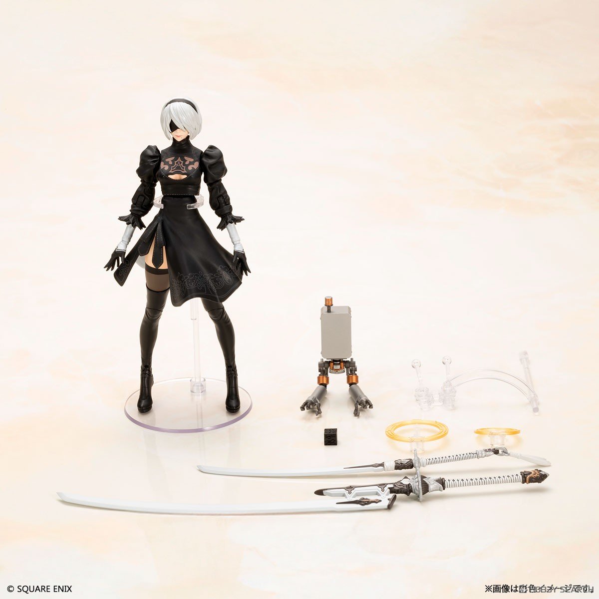 NieR：Automata『2B（ヨルハ二号B型）』プラスチックモデルキット-015