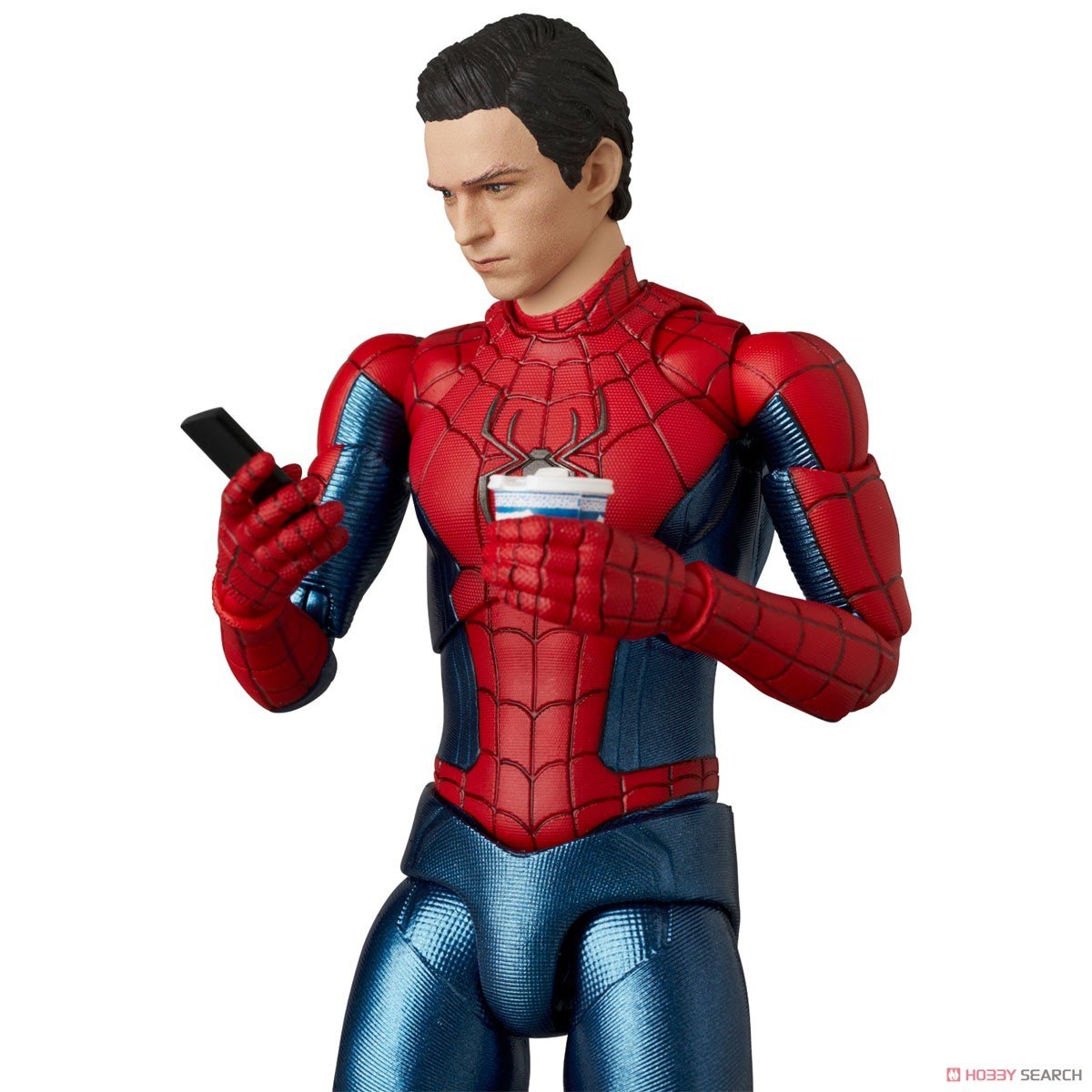 マフェックス No.262 MAFEX『SPIDER-MAN NEW RED ＆ BLUE SUIT』スパイダーマン：ノー・ウェイ・ホーム 可動フィギュア-002