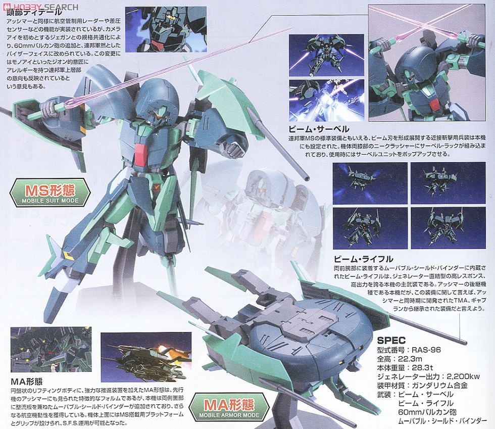 【再販】HGUC 1/144『アンクシャ』機動戦士ガンダムUC プラモデル-012