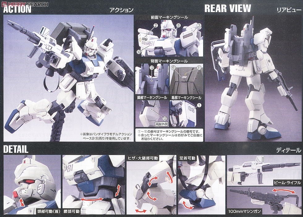 【再販】HGUC 1/144『ガンダムEz8』機動戦士ガンダム 第08MS小隊 プラモデル-015