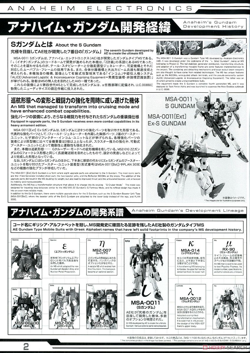 【再販】MG 1/100『Ex-Sガンダム/Sガンダム』ガンダム・センチネル プラモデル-038