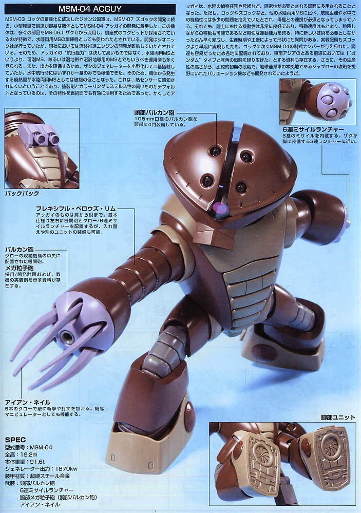 【再販】HGUC 1/144『アッガイ』機動戦士ガンダム プラモデル-009