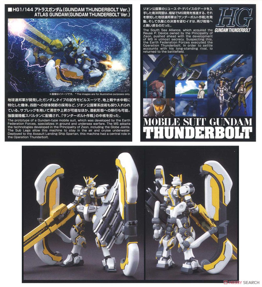 【再販】HG 1/144『アトラスガンダム(GUNDAM THUNDERBOLT Ver.)』機動戦士ガンダム サンダーボルト プラモデル-022