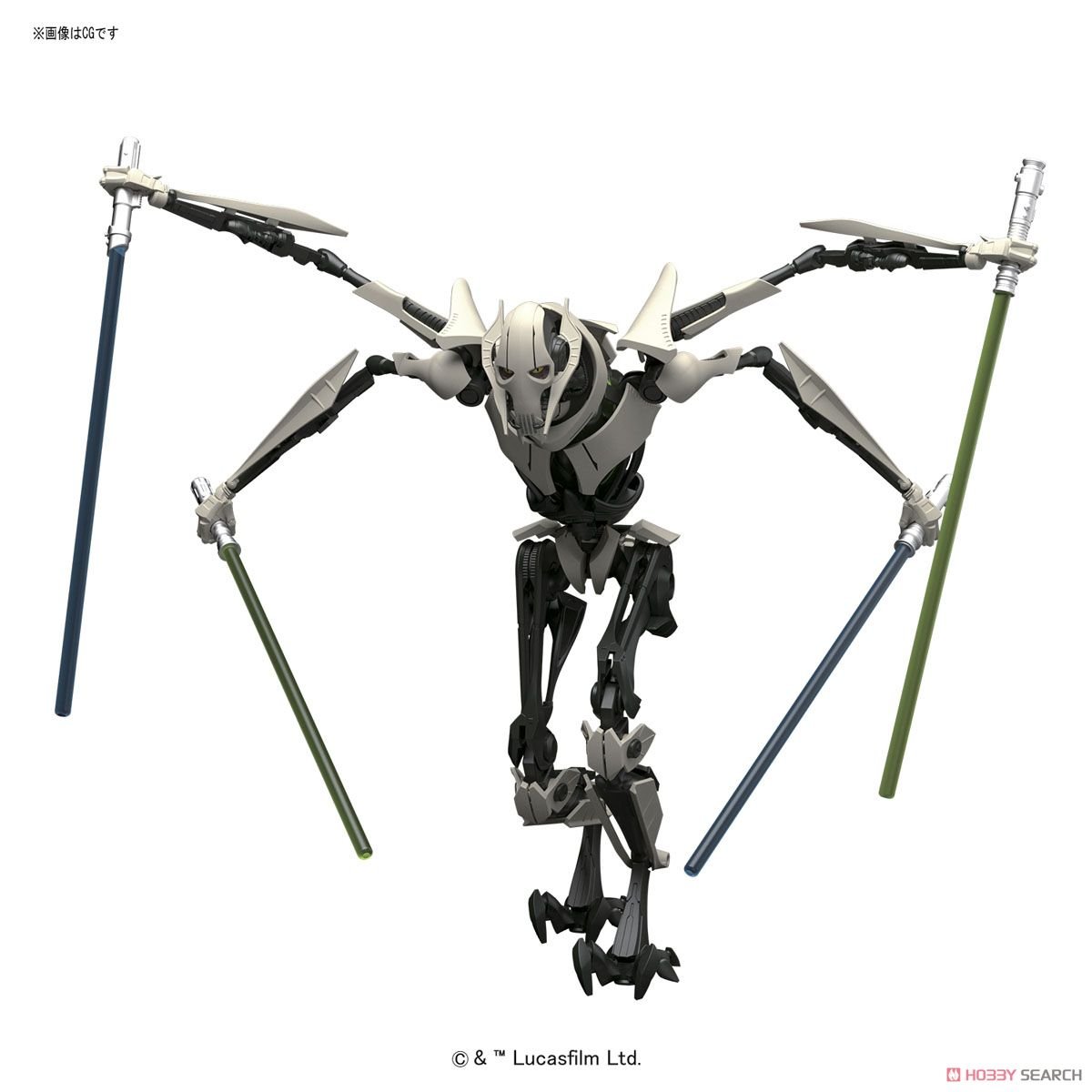 【再販】スター・ウォーズ エピソード3/ シスの復讐『グリーヴァス将軍』1/12 プラモデル-012