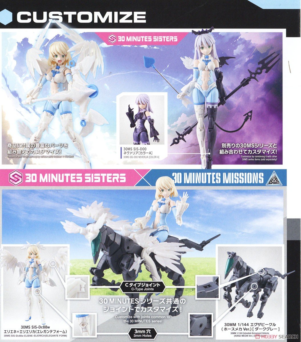【再販】30MS『SIS-Dc88w エリエネ=エリエリカ(エレガンテフォーム)』30 MINUTES SISTERS プラモデル-022