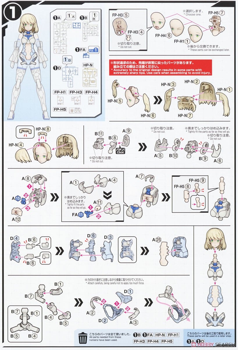 【再販】30MS『SIS-Dc88w エリエネ=エリエリカ(エレガンテフォーム)』30 MINUTES SISTERS プラモデル-028