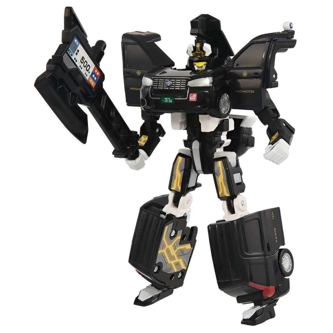 トミカ ジョブレイバー『TJB09 ドライブレイバー 日本交通 トヨタ ジャパンタクシー』変形合体フィギュア-005