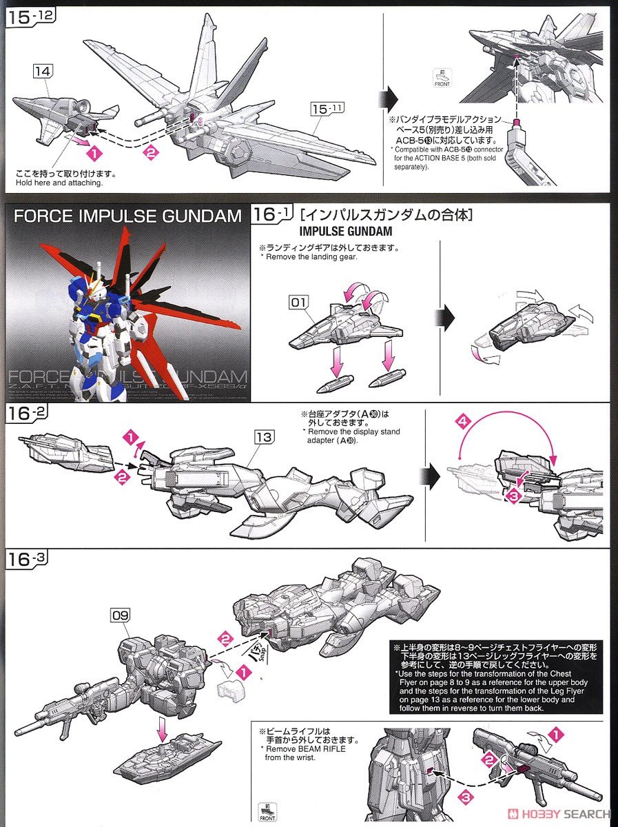 【再販】RG 1/144『フォースインパルスガンダム』機動戦士ガンダムSEED DESTINY プラモデル-044