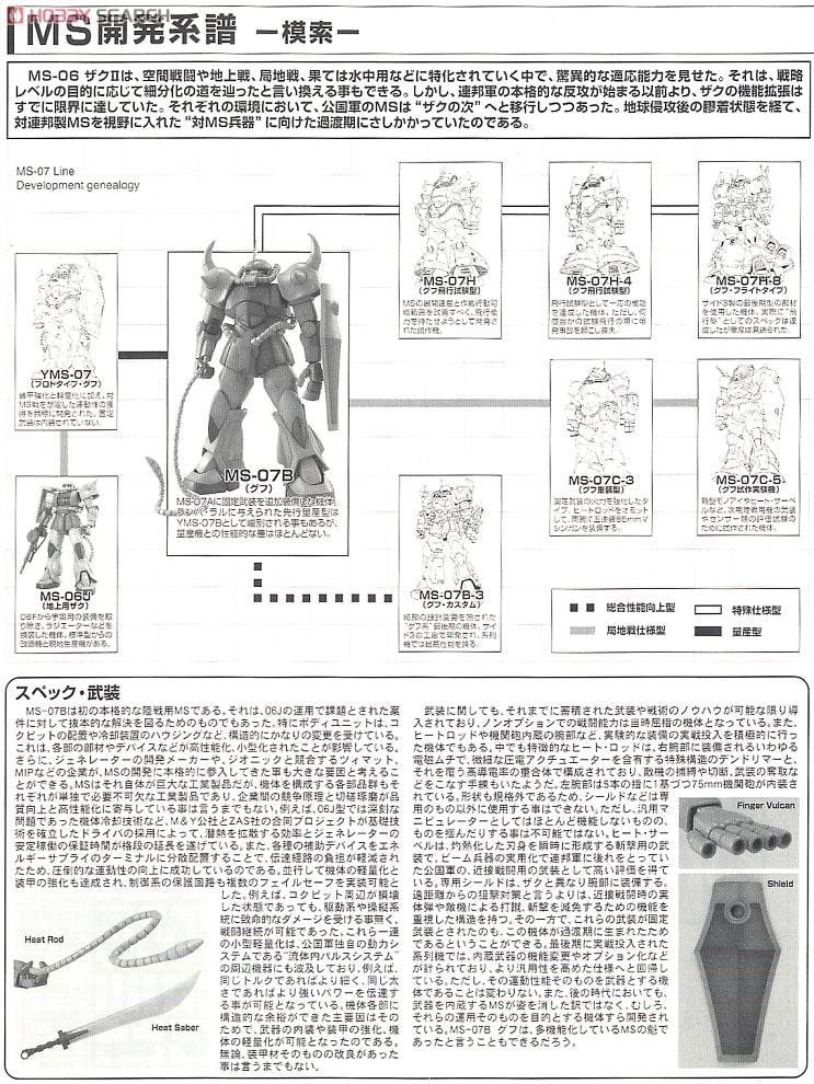 【再販】MG 1/100『MS-07B グフ Ver.2.0』機動戦士ガンダム プラモデル-012