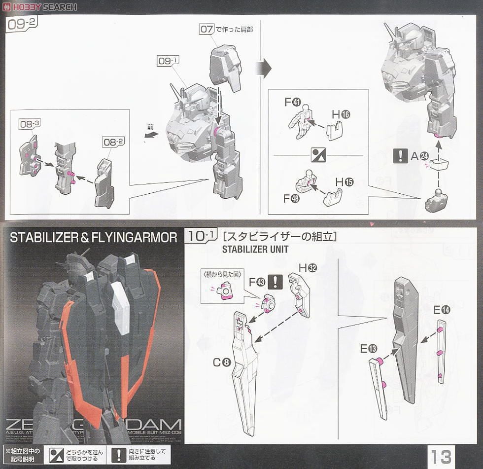 【再販】RG 1/144『MSZ-006 ゼータガンダム』機動戦士Zガンダム プラモデル-023