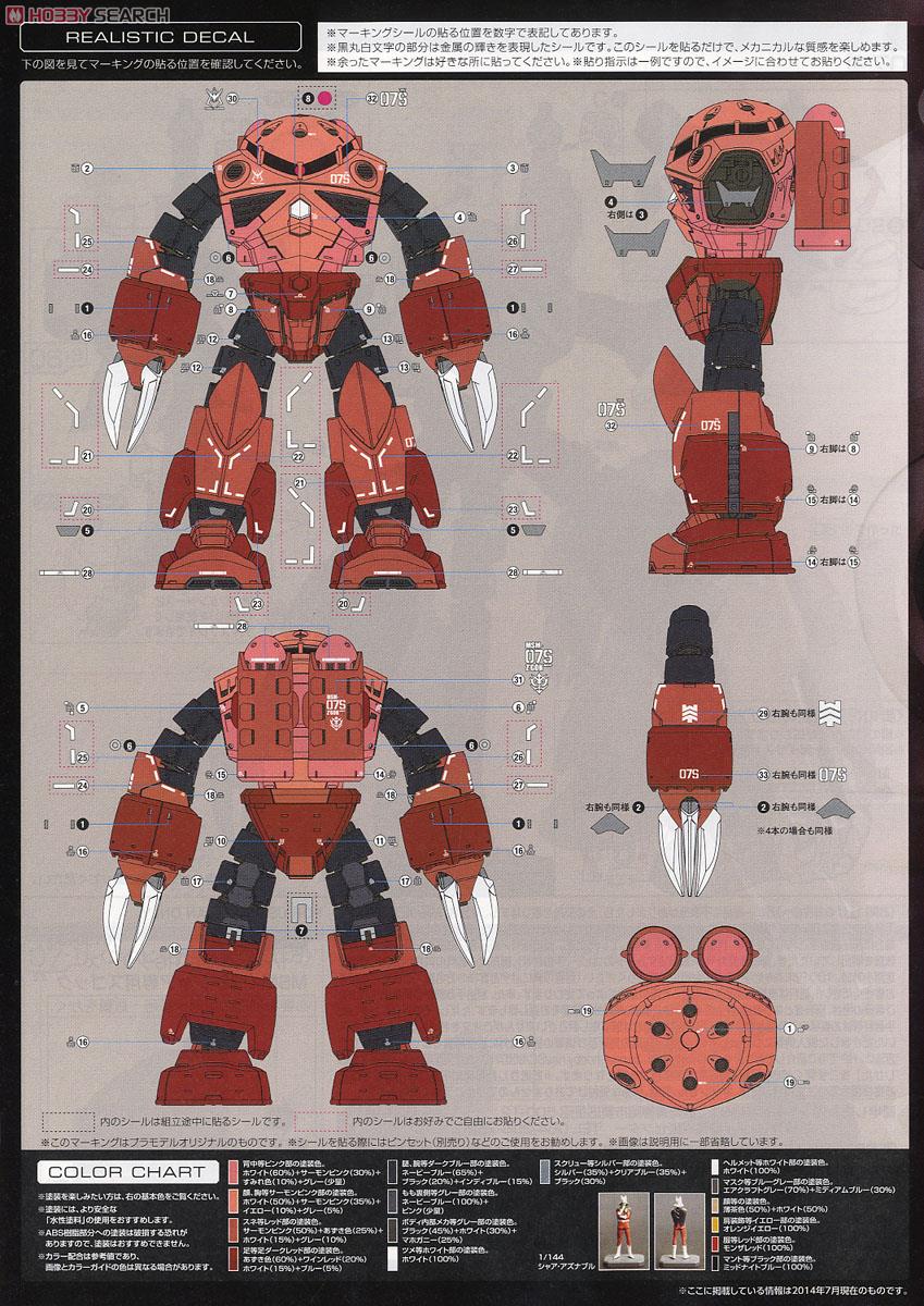 【再販】RG 1/144『MSM-07S シャア専用ズゴック』機動戦士ガンダム プラモデル-008