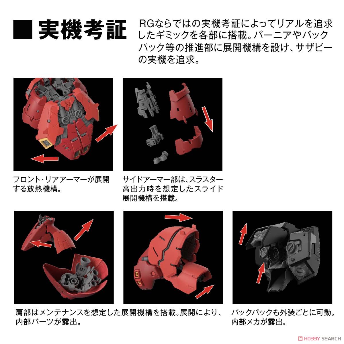 【再販】RG 1/144『サザビー』機動戦士ガンダム 逆襲のシャア プラモデル-015