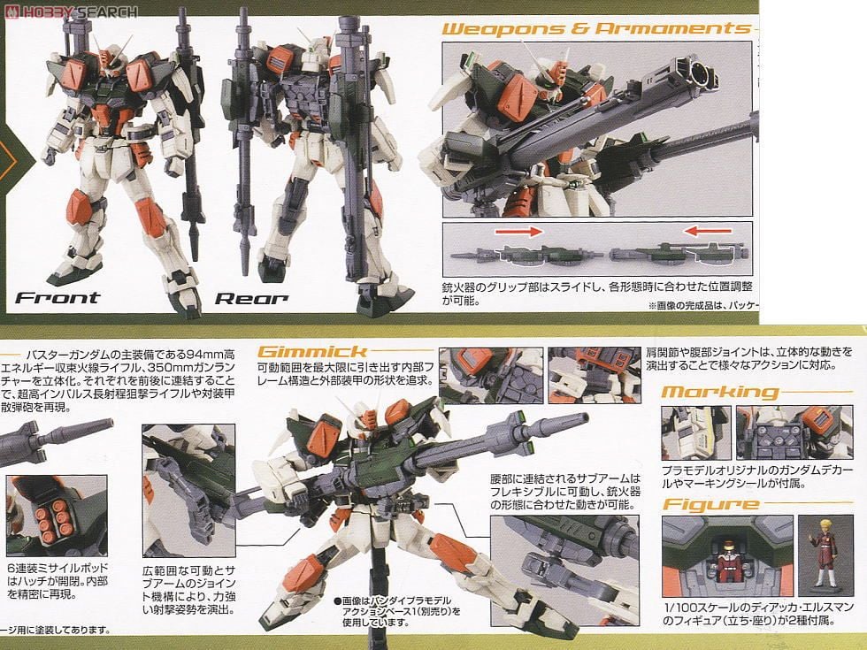 【再販】MG 1/100『バスターガンダム』機動戦士ガンダムSEED プラモデル-006