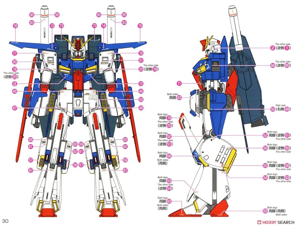 【再販】MG 1/100『ダブルゼータガンダム Ver.Ka』機動戦士ガンダムΖΖ プラモデル-033