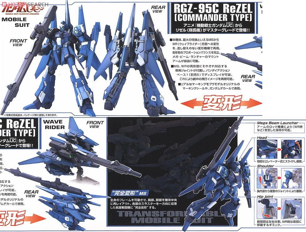 【再販】MG 1/100『RZG-95C リゼル（隊長機）』機動戦士ガンダムUC プラモデル-005