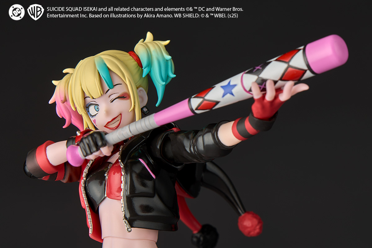 【限定販売】リボルテック アメイジング・ヤマグチ『ハーレイ・クイン 異世界スーサイド・スクワッドVer.』可動フィギュア-010