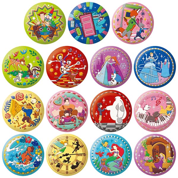 【食玩】『Disney Characters 刺繍缶バッジビスケット2』12個入りBOX