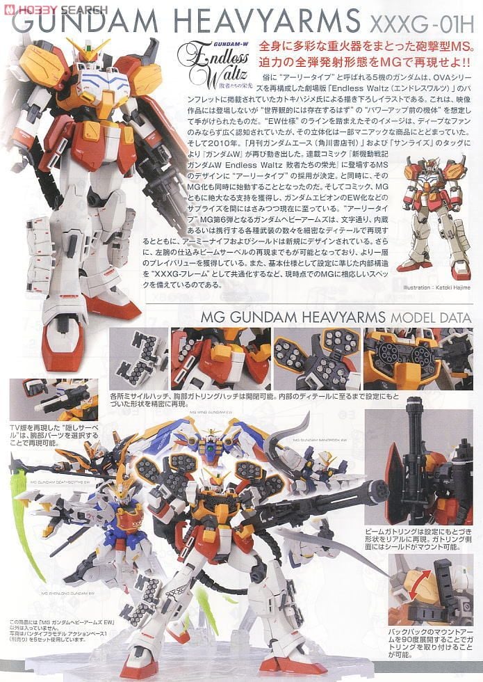 【再販】MG 1/100『ガンダムヘビーアームズ EW』新機動戦記ガンダムW Endless Waltz プラモデル-013