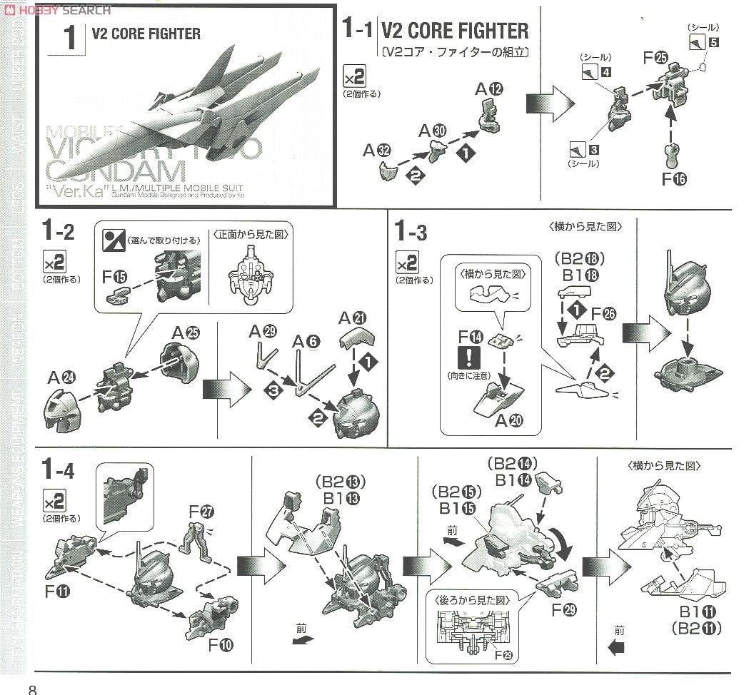 【再販】MG 1/100『V2ガンダム Ver.Ka』機動戦士Vガンダム プラモデル-032