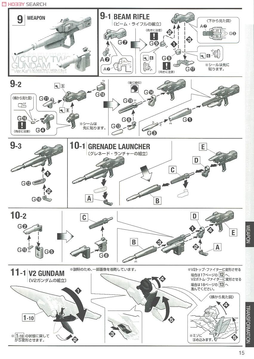 【再販】MG 1/100『V2ガンダム Ver.Ka』機動戦士Vガンダム プラモデル-039